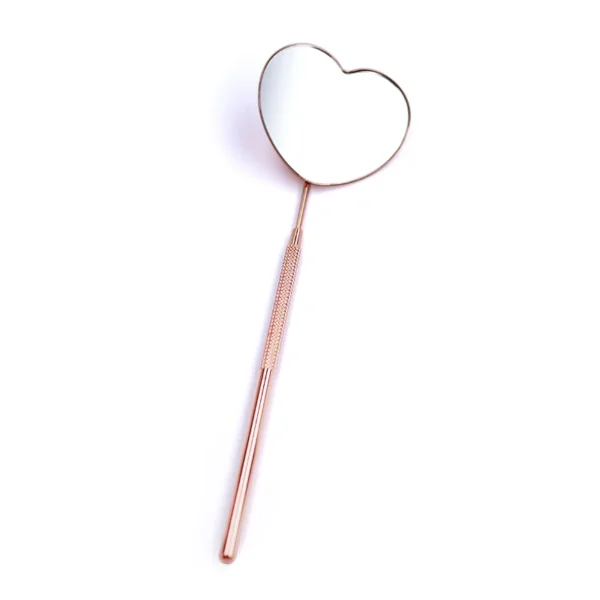 Eyelash Extensions Checking Mirror Heart Shape Stainless Steel Multifunction Lashes Mirror Beauty Makeup Supplies - 图片 4
