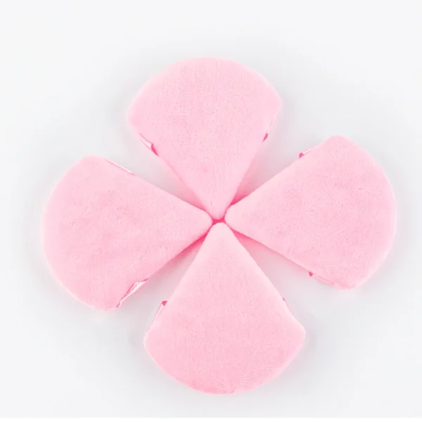 1/2/3/6Pcs Triangle Velvet Powder Puff Face Cosmetic Eye Beauty Makeup Tool Reusable Sponge Washable Mini Powder Puff Accessorie - 图片 4